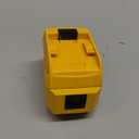 Azocek 220W Power Inverter Compatible with Dewalt 20V Battery(Battery not Included), DC 20V to AC 110V, 2 USB Ports & 1 Type-C Fast Charging, 400LM LED Work Light (Yellow)