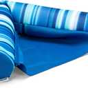 Big Joe Noodle Sling No Inflation Needed Pool Seat with Armrests, Blurred Blue Double Sided Mesh, Quick Draining Fabric, 3 feet, Blurred Blue, Noodle Sling 
