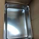 Large Stainless Steel Litter Box with High Sided, Metal Cat Litter Box, Odor-Free Non-Stick Litterbox Pan, Easy to Clean Pet Supplies Toilet Tray for Indoor Cats, Kittens or Multicat Homes