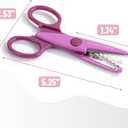 Mr. Pen- Craft Scissors Decorative Edge, 6 Pack, Vintage Colors, Zig Zag Scissors for Crafting, Scrapbooking, Fancy, Pattern, Design