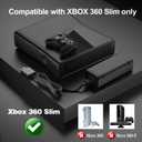 Puning Power Supply Replacement for Xbox 360 Slim,AC Adapter Power Supply[Advanced Quiet Edition] with Cooling Fan Compatible with Xbox 360 Slim Console