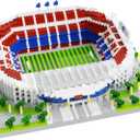 Barcelona Soccer Stadium Micro Blocks Building Sets, Micro Mini Bricks Architecture Building Block Sets for Adults, Football Field Building Blocks for Girls and Boys Fans Aged 14 and Up, Medium