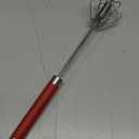 Easy Whisk - 12 Inch Stainless Steel Semi Automatic Whisk Rotating Hand Egg Beater for Milk Frother, Dough, Cream, Matcha, Hand Push Kitchen Mixer for Blending, Whisking, Beating & Stirring (Red)