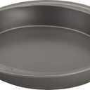 GoodCook Everyday Nonstick Steel Round Cake Pan, 9", Gray (9 inch)