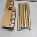 Curtain Rods for 28-68” Windows, Splicing Construction, 1” Adjustable Drapery Rod with Aluminum Alloy Brackets and Finials for Window, Sliding Door, Patio, Living Room Decoration, Brushed Gold