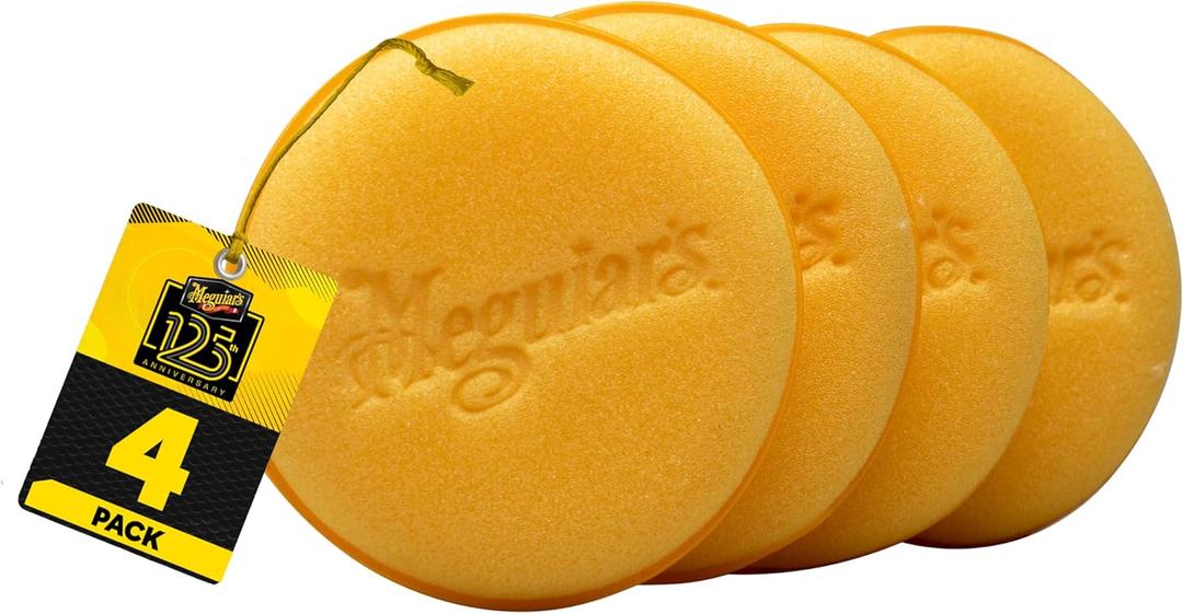 Meguiar's W0004 Supreme Shine 4" Foam Applicator Pads  4 Pack