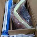 DUMOS 26 Inch Counter Height Bar Stools Set of 2, Modern Faux Leather High Barstools with Back and Metal Leg, Bar Chairs for Kitchen lsland, Elegant Brown