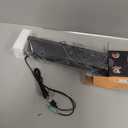 SOULION R30 Computer Speakers, USB Powered PC Speaker, Colorful LED Lights with Switch Button, 3.5mm Aux Surround Soundbar for Desktop Laptop Monitor Office Work Music Gray