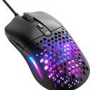GLORIOUS Model O Eternal Ultralight RGB Gaming Mouse - Wired - 55g Lightweight - Customizable RGB Lighting - 6 Programmable Buttons - Symmetrical Design - 12K DPI Optical Sensor - PC/Mac - Black