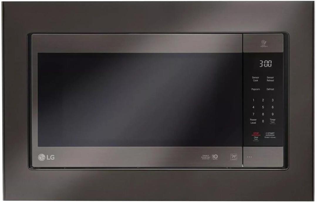 LG 30" Built-In Trim Kit in Stainless Steel Black Stainless Steel
