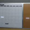 36in x 24in Calendar Whiteboard With Corkboard & Accessories