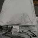 Queen Size Down Comforter - All Season Ultra Soft Goose Down & Feather Fiber Fill, Luxury Hotel Dark Gray Duvet Insert with Corner Tabs (88" X 88")