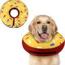 Supet Inflatable Dog Cone Collar Alternative After Surgery, Doggie Neck Donut Collar Recovery E Collar, Soft Dog Cone for Small Medium Large Dogs