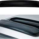 42.5" 1062mm Moon Sunroof Wind Deflector Visor Black Dark Smoke with Tape Universal Smoke Black Sun/Rain Guard for Sun/Moon Roof