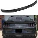 Glossy Black Spoiler Wing Compatible with 6th Gen 2015-2023 Ford Mustang 2-Door Coupe, Trunk Spoiler for V6/V8/EcoBoost/GT/Bullitt/Mach 1/Shelby