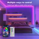 SILFU Neon Rope Lights, 40FT2 Rolls of 20ft RGB Led Strip, Waterproof IP67, DIY Design, Music Sync, 44 Keys Remote Control, Multiple Modes, for Living Room, Bedroom, Holiday Decoration