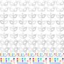 HyDren 100 Pcs White Masquerade Mask Painting Kit 60 Mardi Gras Blank Half Face Paper Masks 20 Acrylic Paint Strip 20 Brushes(Classic)