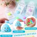 Leyndo 25 Sets Mini Figurine Toys Small Fake Figures with Note Cards and Bags Bulk for Humorous Gift Prank Hide Seek Goodie Bags Stuffer Party Supplies(Multicolor)