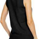 INKOFF Sleeveless Mock Neck Turtleneck Knit Tops Women Dressy Casual Sweater Vest Business Work Tank (3X)