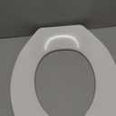 Commercial Heavy Duty Open Front Toilet Seat Without Cover, Thickened Material, Never Loosen, ROUND, White (16.5)1-Pack