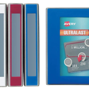 Avery Ultralast 3 Ring Binder, 1.5 Inch Slant Rings, Color Will Vary, 1 Binder (79738) White