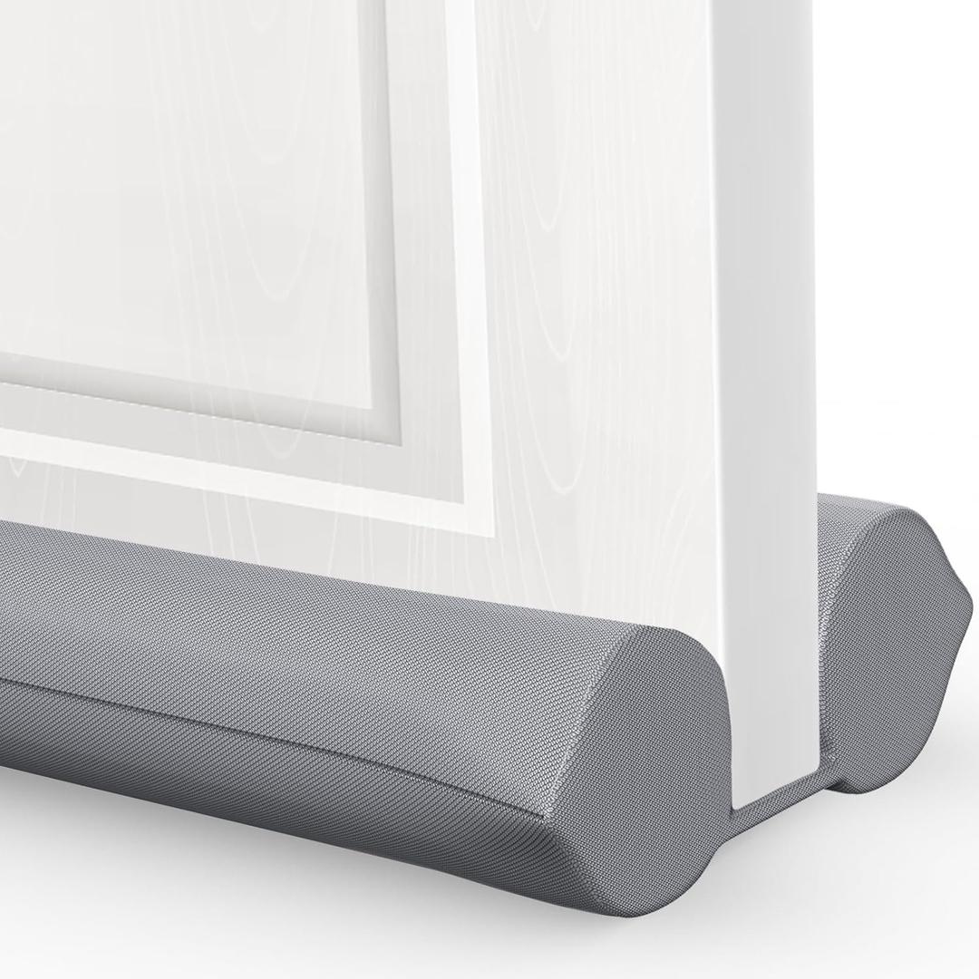 Comfyanno Under Door Draft Stopper - Bottom Door Gap Filler & Seal - Fits 30 to 36 Door - Windproof Coating Cover - Block Noise, Sound, Cold Air, Light, Wind - Easy Install Draft Blocker - Black