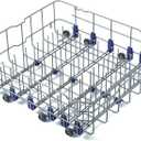 Allstare 3751DD1001J 3751DD1001C Dishwasher Lower Rack Replacement Parts for LG Dishwasher Parts Lower Dishrack LDF7774ST LDF5545ST MGR47998602 LG Bottom Dishwasher Rack Wheels Dish Washer Tray Drawer