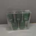 Bluesky Green & Clear Two-Tone Glass Set - 14 Oz (5 Pieces) - Elegant, Sophisticated Design for Upscale Events & Unforgettable Moments Ideal for Tasting, Celebrations, and Gifting