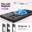 SEXYMOM Magnetic for Samsung Galaxy S24 Ultra Case - Wireless Charging Compatible,Cute Floral Design for Women and Girls,Slim Fit Translucent Matte Phone Case - Flower Garden