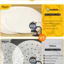 2 x Katbite Air Fryer Parchment Paper Liners 120Pcs, 7.5 inch Perforated Parchment Paper, Heavy Duty & Non-stick Round Parchment Paper for Air Fryer Basket, Bamboo Steamer, Metal Steamer