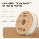 Official CREALITY Hyper PLA Filament 1.75mm, High Speed PLA 30-600mm/s 3D Printer Filament, Dimensional Accuracy +/-0.02mm, Fit Most FDM 3D Printers1KG(2.2lbs) Spool White