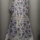 Floerns Women's Contrast Lace Sleeveless Halter Dress Backless Vacation A Line Dress, S