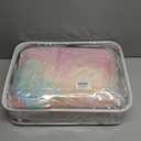 Faux Fur Queen Comforter Set - Super Soft & Warm Plush Shaggy Bed Comforter, Cozy Fuzzy Bedding Comforter Sets for Fall and Winter, Non-Shedding, 3 Pcs(1 Comforter + 2 Pillowcases) (02# Tie-dye)