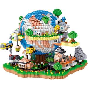 BDYDT Architecture Global Village Micro Building Blocks Set（5452PCS） - Architectural Model Toys Gifts for Kid and Adult