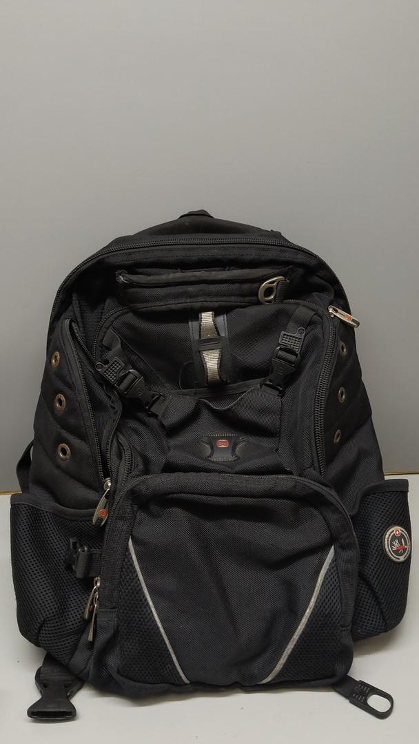 SWISS GEAR Laptop Backpack Airflow Multi Pocket Scan Smart Travel Heavy Duty (Black)