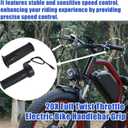 2pcs 20X Full Twist Throttle Grip for Ebike, 12V-72V Twist Electric Bike Throttle with 3 Pin Waterproof Connection for Electric Bicycles Scooter Motorcycles Conversion
