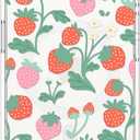 MOSNOVO for iPhone 17e Case/iPhone 16e Case, Compatible with Magsafe, Shockproof Military-Grade Protection, Magnetic Clear Phone Case for iPhone 17e / 16e, Strawberry Garden Design