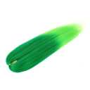 Dorsanee Ombre Light Green Braiding Hair Pre Stretched 24 Inch 3 Packs for Box Braids Twists Locs Soft Yaki Texture Hot Water Setting