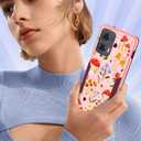 2 x for Moto Edge 2024 Case Women - Cute Girls Phone Cover Kawaii Girly Aesthetic Unique Design Mushroom Heavy Duty Protective Shockproof Military Grade for Motorola Moto Edge 2024 Cases