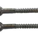US STAINLESS 2 Pieces Stainless Steel 316 M12 Lag Screw Eye Bolt Forged 12mm x 100mm Marine Grade