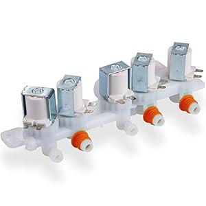 AJU73213301 Water Inlet Valve Washing Machine Replacement AJU75152601 Inlet Valve Part Compatible for Kenmore LG Washer Water Inlet Valve 79631512210, 79631512211, WT4970CW