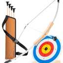 BOWRILLA® Kids Bow and Arrow Set with Suction Cup Arrows & Target – Archery Set for Kids Indoor & Outdoor – Bow and Arrow for Kids Ages 4-12