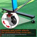 Hoverphenix Pickleball Net for Driveway, 22FT Regulation Size Pickleball Net with Paddles Set of 4, Pickleballs and Carry Bag for Outdoor Indoor Game