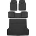 Motor Trend FlexToughXL Floor Mats for Cars Full Set, All-Weather Rubber Automotive Floor Mats, Waterproof Heavy Duty Car Mats, Flexible Floor Liners for Car Truck Van SUV, Car Floor Mats
