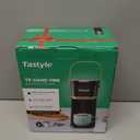 Tastyle Single Serve One Cup Coffee Maker, for K Cups and Grounds, Mini Coffee Maker with Portable Handle, 6 to 12 Oz Brew Size, for Travel, Camping, Office, RV and Dorm, 120V, Black and Gold