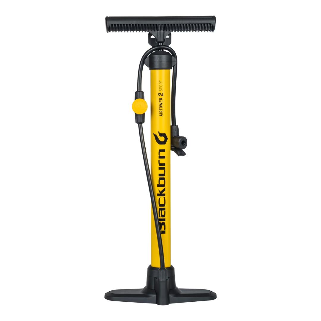 Blackburn Air Tower 2 Sport and Bicycle Floor Pump, 100 PSI, Yellow