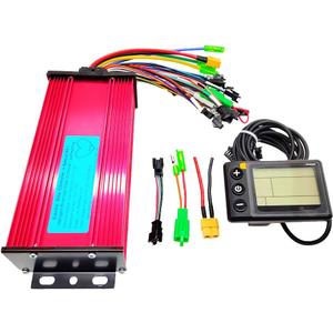 Electric Bike Controller, 36V-72V Brushless Motor Controller with LCD Display, Universal Voltage for 1000W-1500W Motors