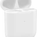 Wireless Charging Case for AirPods 1/2 Generation, Compatible with Air Pods 2nd Charging Case Replacement, Support Pairing and Sync, Without Earbuds (White)
