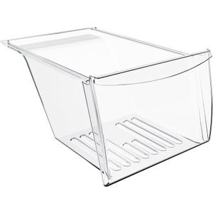 HECASA 240337103 240337102 Refrigerator Crisper Drawer Pan Replacement For 240337105 240337107 240337108 240337109 Refrigerator Pan Shelf Replacement only Plastic (Clear) (1Pcs)