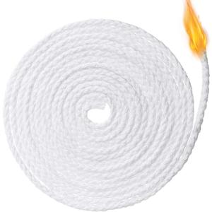 BBTO 6.56 Feet Candle Oil Lamp Wicks Replacement Braided Round Wick for Oil Lamps, DIY Handmade Candle Lantern Making Supplies for Winter Easter Birthday Party(2.6 mm/ 0.1 Inch)